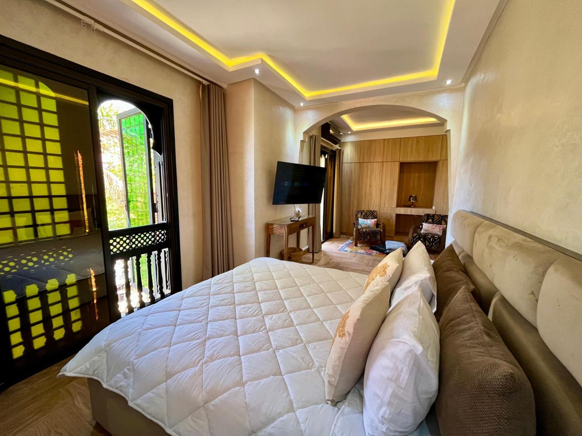 Villa Al Nour Avec Piscine Marrakesh Exteriör bild